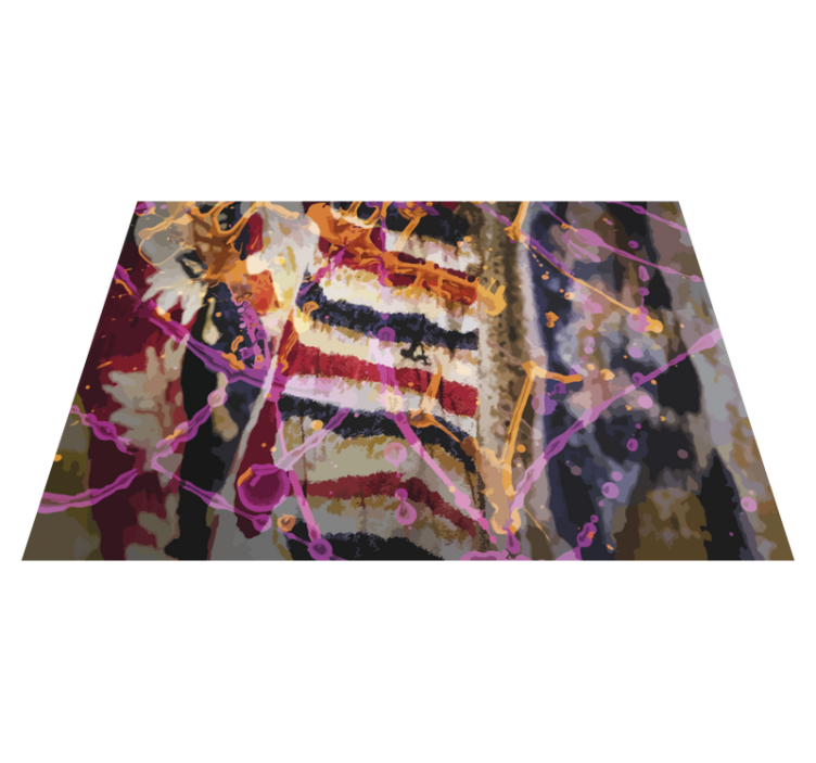 vzorovaný vinylový koberec abstraktný farebný tok - Tenstickers