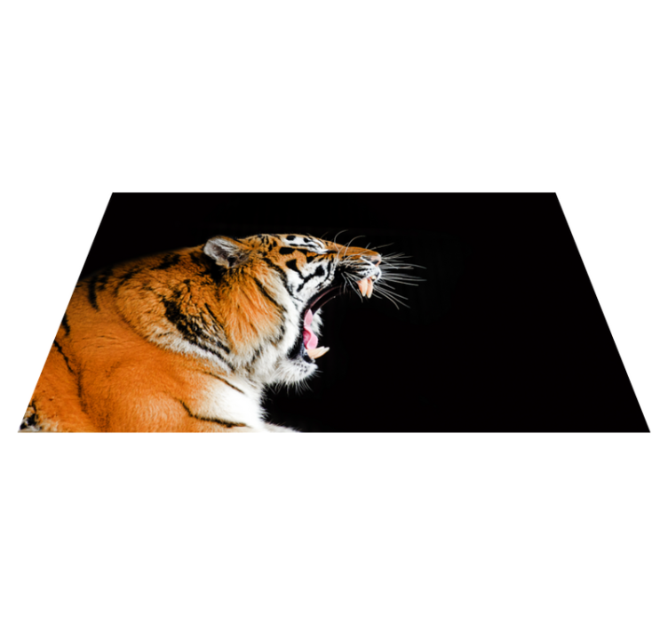 Vinylový koberec naštvaný tiger - Tenstickers