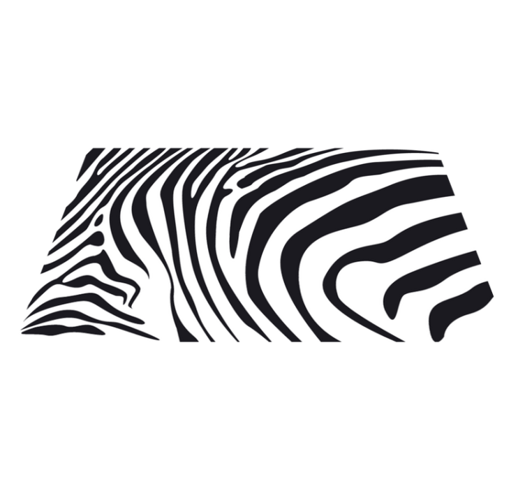 Vinylový koberec zvierací vzor zebra pruhy - Tenstickers