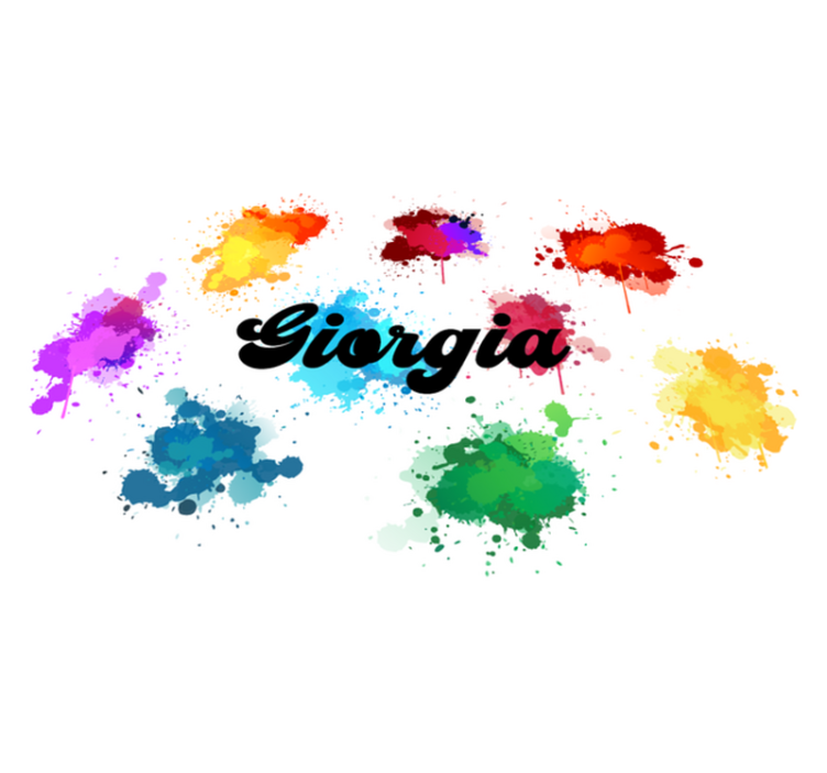 vinylový koberec pre mládež kruhový dizajn s postriekaním - Tenstickers