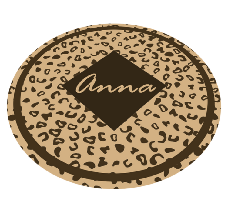 vinylový koberec do spálne meno s leopardím vzorom - Tenstickers