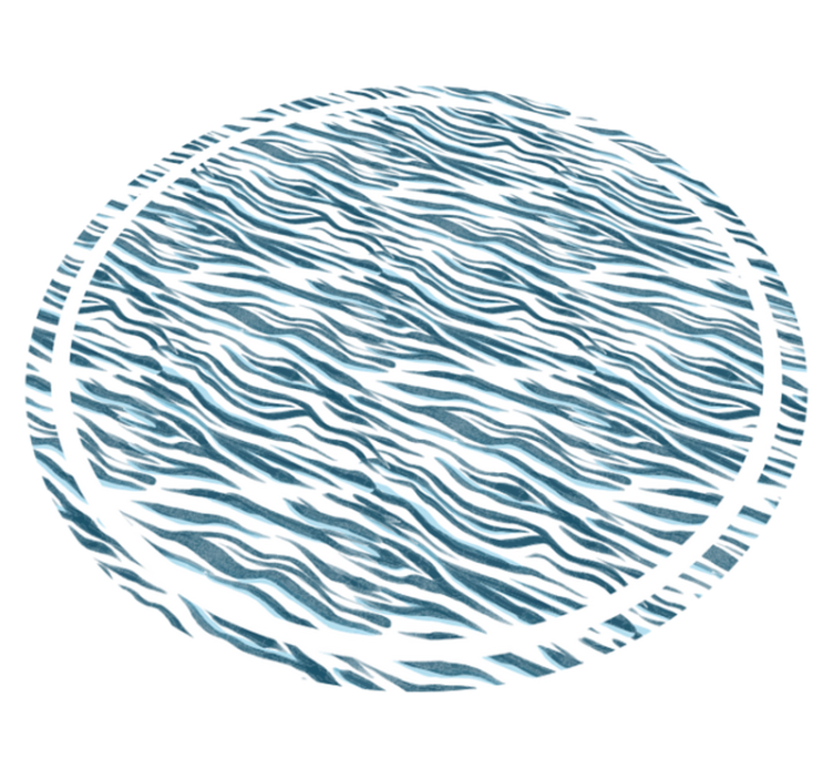 Blu vinylový koberec s potlačou zvierat - Tenstickers