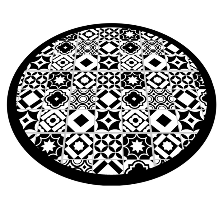 Mozaika vinylový koberec monochromatický motív - Tenstickers
