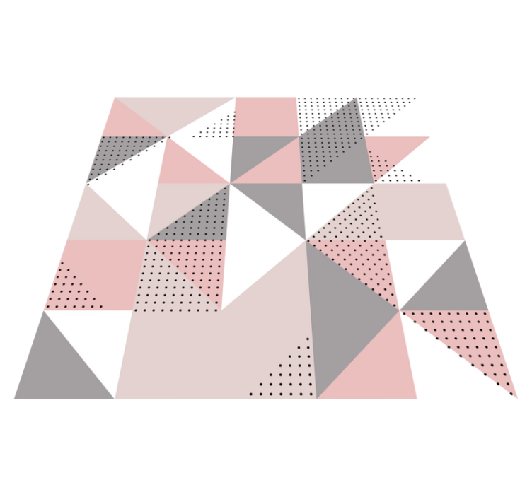 Pastelové severské trojuholníky severský vinylový koberec - Tenstickers