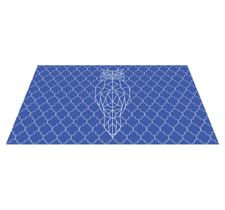 vinylové koberce zvieratá geometrický vzor sovy - Tenstickers