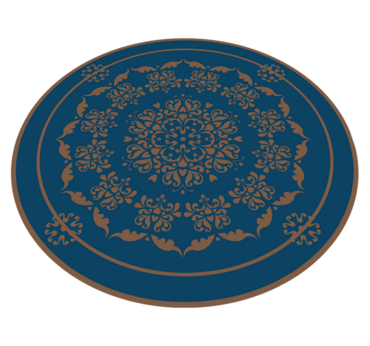 vinylový koberec mandala elegantný okrúhly vzor - Tenstickers