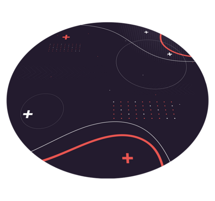 moderný vinylový koberec abstraktné zakrivené vzory - Tenstickers