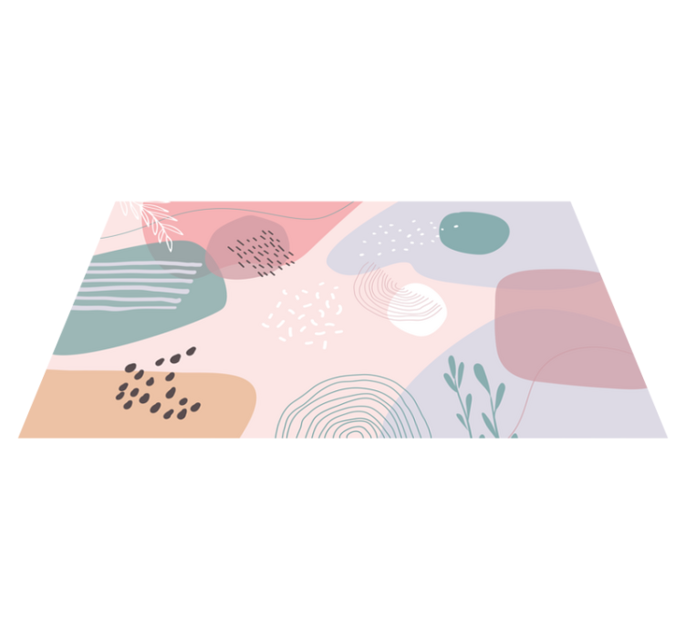 Kreatívny pastelový náter moderný koberec - Tenstickers