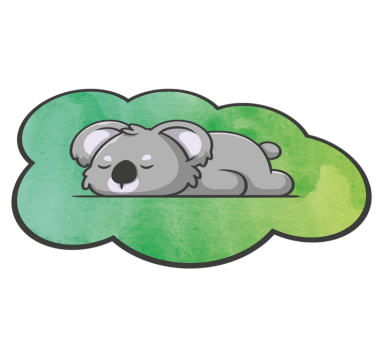 vinylový koberec pre bábätko spiaca koala - Tenstickers