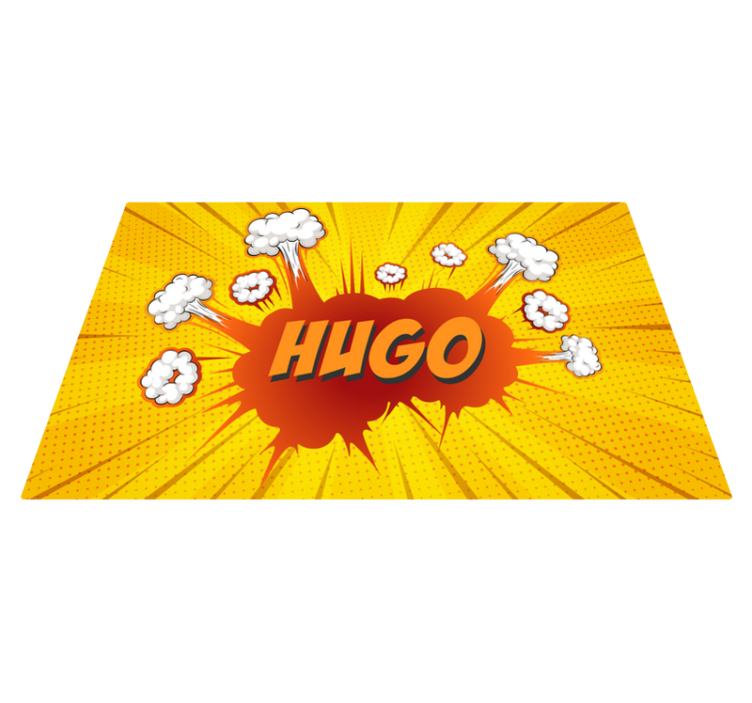 Vinylový koberec s menom komiksová explózia s menom - Tenstickers