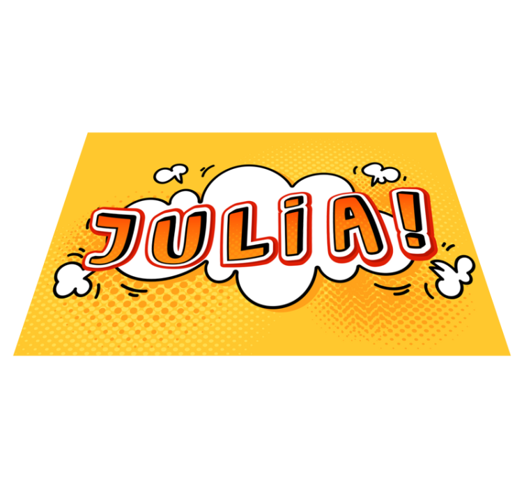 rôzne vinylové koberce pre deti graffiti názov oblak - Tenstickers