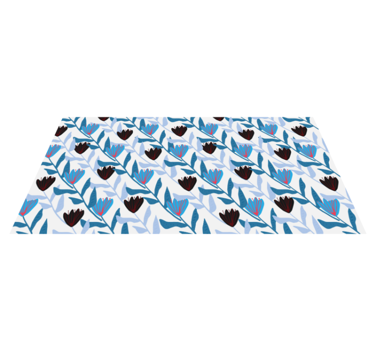 vinylový koberec s kvetmi botanické aranžmán listov - Tenstickers