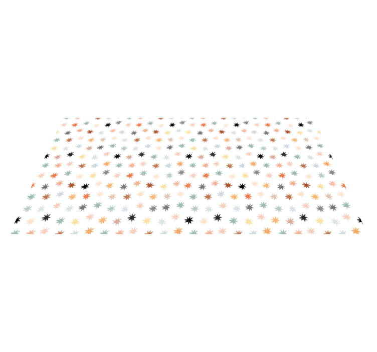 Obdĺžnikový koberec farebných hviezd - Tenstickers