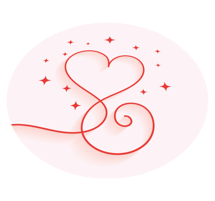 vinylový koberec do spálne vzor víru srdca - Tenstickers