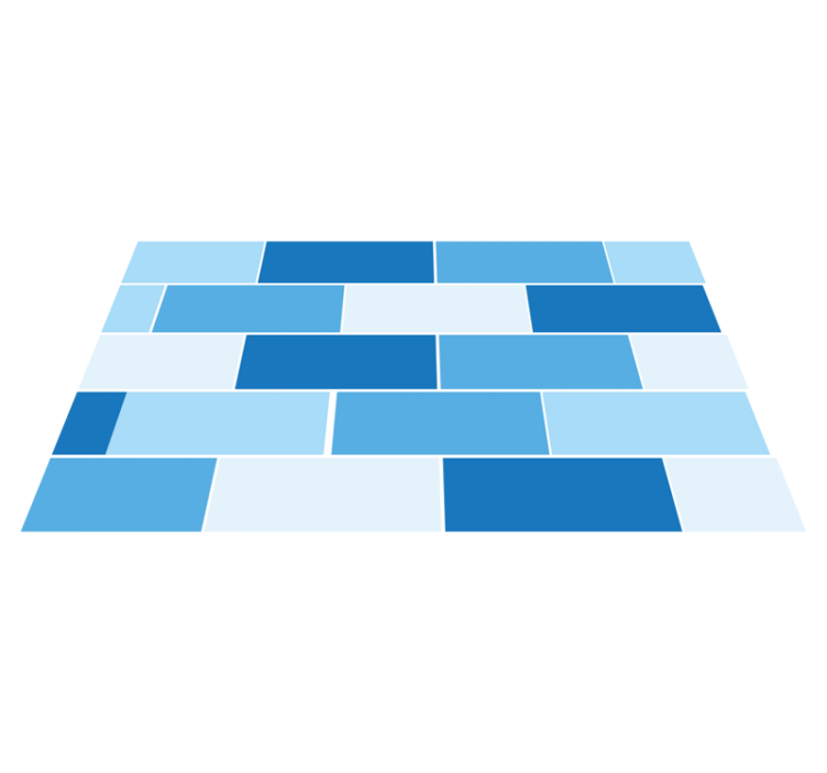 Modrý pvc podlahový koberec - Tenstickers