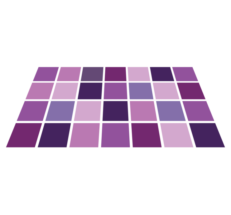 vinylový koberec do kúpelne fialová farebná mriežka - Tenstickers