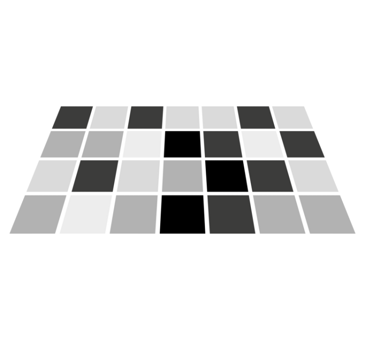 vinylový koberec do kúpelne sivé odtiene štvorcov - Tenstickers