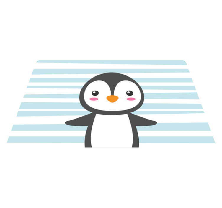 Vinylový koberec happy penguin animal - Tenstickers