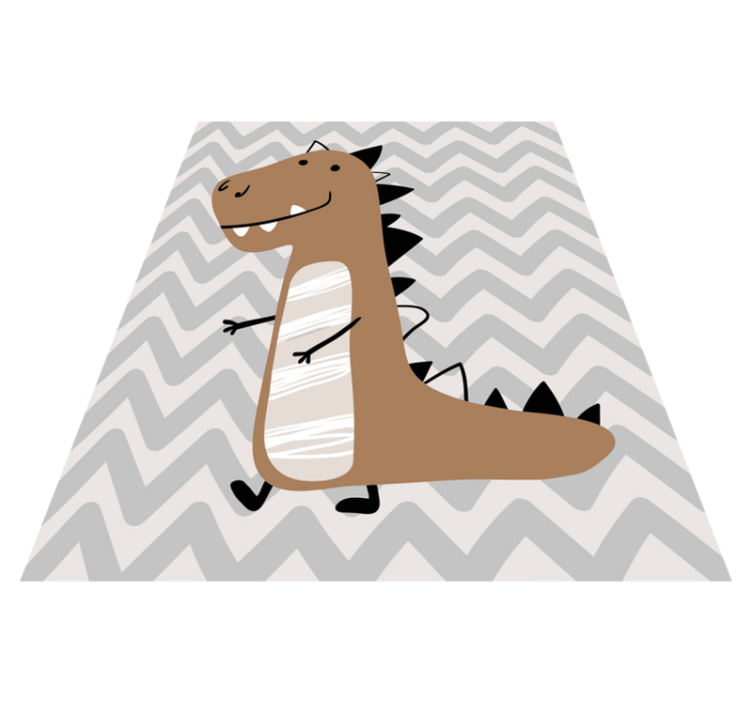 Vinylový koberec dinosaurus so zubami - Tenstickers