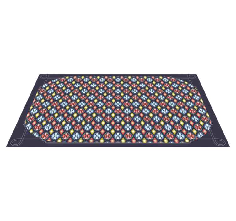 vinylový koberec do predsiene farebná mozaiková kompozícia - Tenstickers