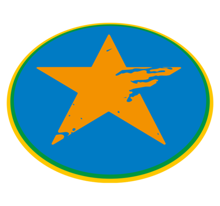 rôzne vinylové koberce pre deti modrý hviezdny prízvuk - Tenstickers