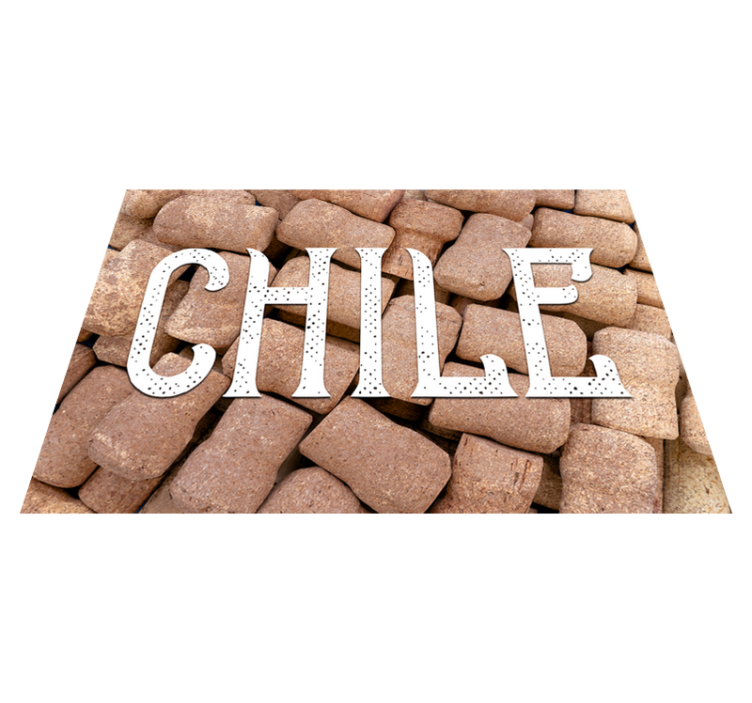 Chile víno zátky vlastné koberec - Tenstickers