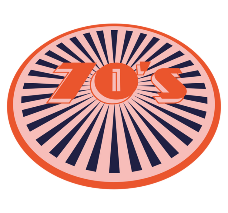 Vinylový koberec vintage retro štýl 70. Rokov - Tenstickers