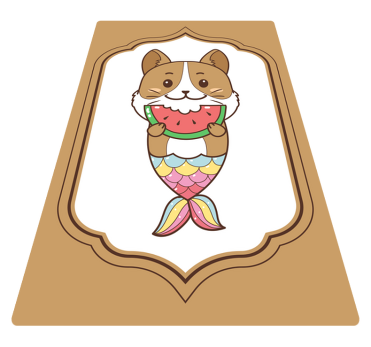 Vinylové koberce zvieratá roztomilá morská panna - Tenstickers