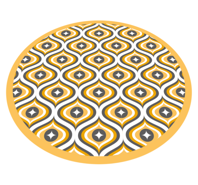 Vinylový koberec s geometrickými tvarmi klenotový vzor - Tenstickers