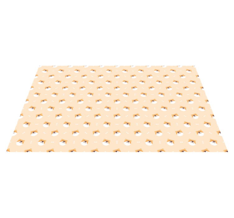 vinylové koberce zvieratá roztomilé psie tváre - Tenstickers