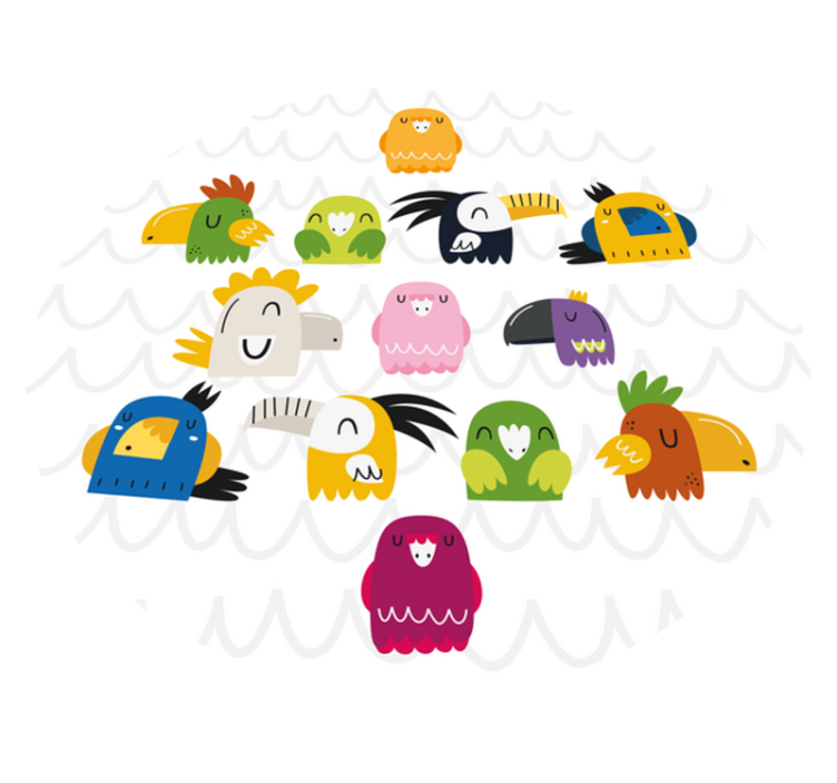 Koberec pre exotické vtáky - Tenstickers