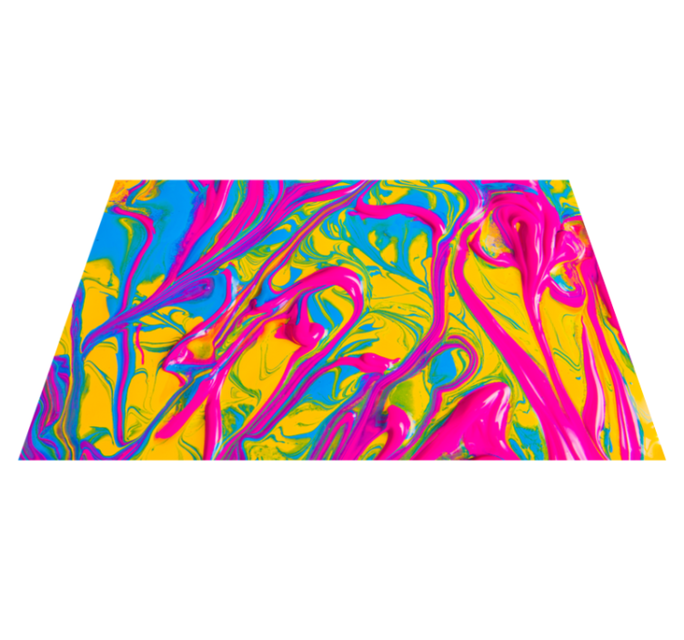 moderný vinylový koberec žiarivé vírivé vzory - Tenstickers