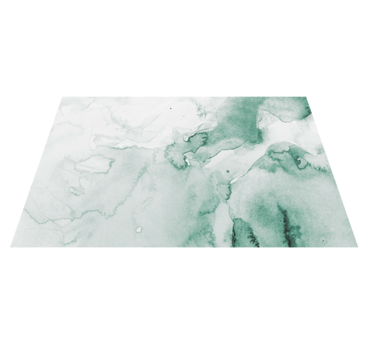 Mramorový vinylový koberec jemný zelený vír - Tenstickers