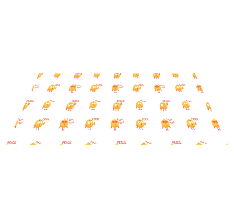 Roztomilý kreslený komiksový kurací koberec pre zvieratá - Tenstickers