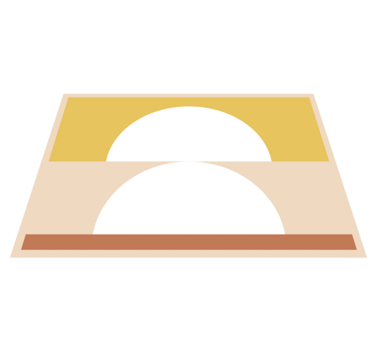 vinylový koberec minimalisticky kruhový minimalizmus - Tenstickers