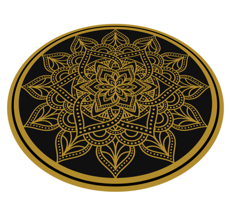 vinylový koberec mandala pôvabný prvok - Tenstickers