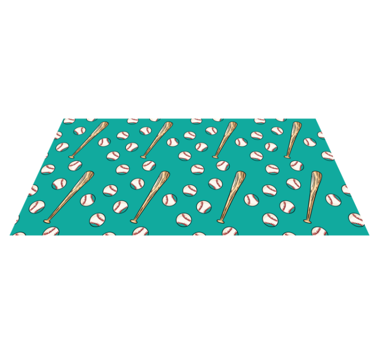 detský vinylový hry zábavný vzor baseballu - Tenstickers