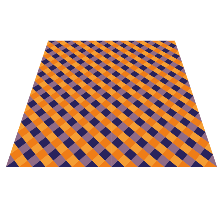 pruhovaný vinylový koberec diagonálne farebné bloky - Tenstickers