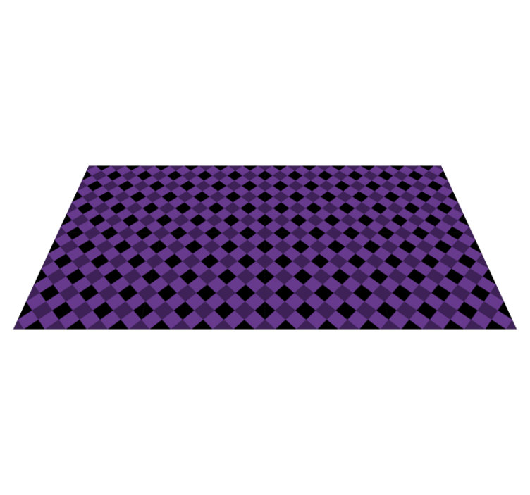 Vinylový koberec s geometrickými tvarmi fialová kocka - Tenstickers
