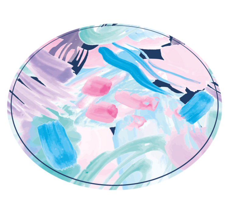 vinylový koberec minimalisticky farebné abstraktné umenie - Tenstickers