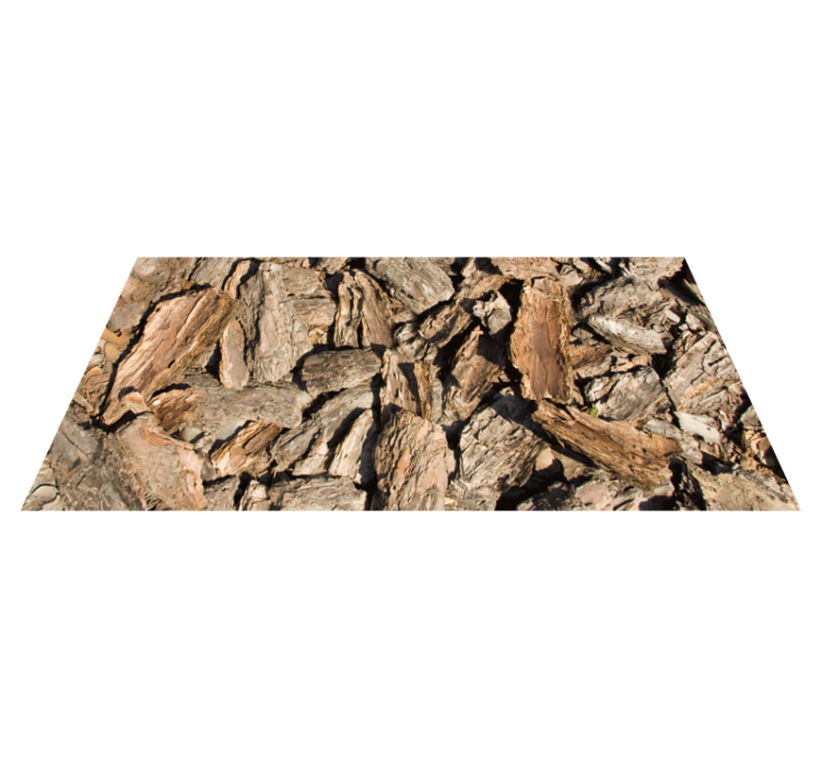 Hnedý rustikálny koberec zo stromovej textúry - Tenstickers