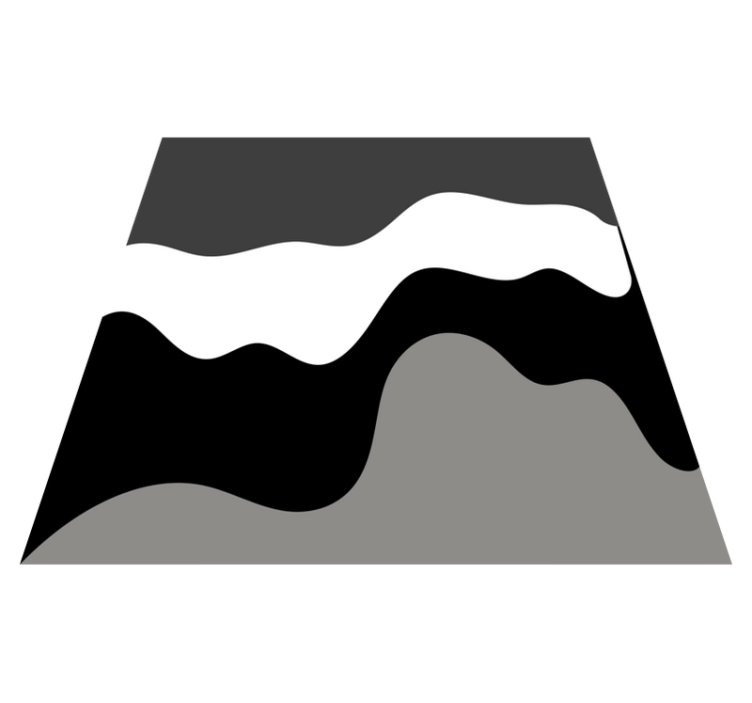 vinylový koberec minimalisticky vlnité kontrastné vzory - Tenstickers