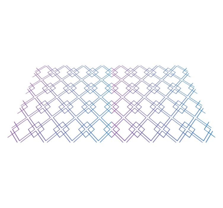 vinylový koberec s geometrickýmy tvarmi diamanty a čiary - Tenstickers