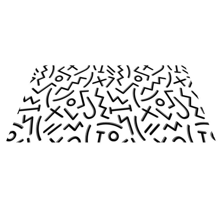 rôzne vinylové koberce pre deti dynamické abstraktné línie - Tenstickers