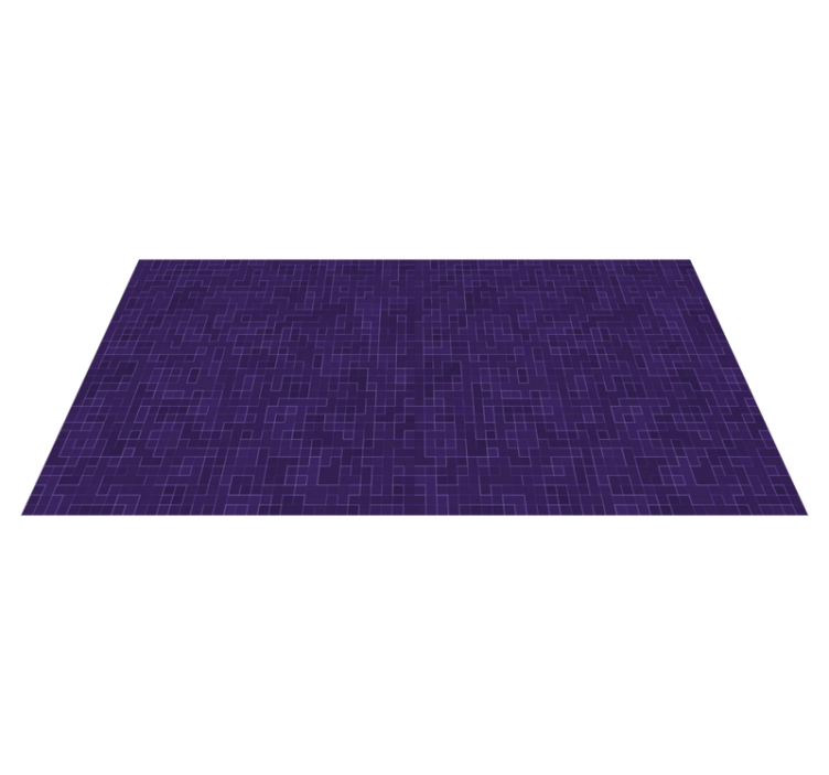 Vinylový koberec s geometrickými tvarmi v purpurovom vzore - Tenstickers