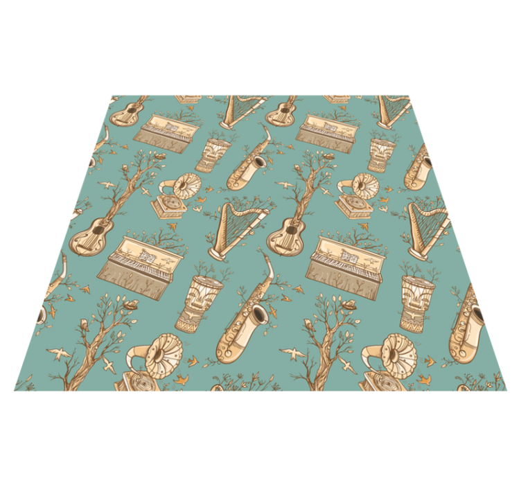rôzne vinylové koberce pre deti koncept hudobných nástrojov - Tenstickers