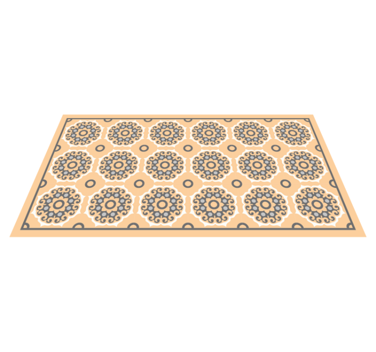 vinylový koberec kachličky geometrický motív mandaly - Tenstickers