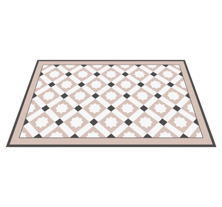 vinylový koberec do kúpelne geometrické hviezdy - Tenstickers