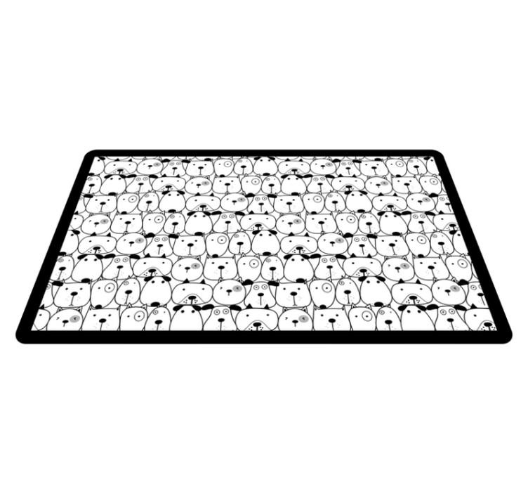 vinylové koberce zvieratá rozkošné tváre stvorení - Tenstickers