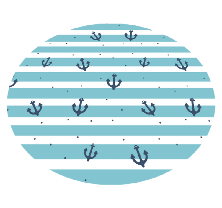 vinylový koberec do kúpelne modré námorné pruhy - Tenstickers